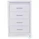 Frostlyn White 4 Drawer Chest
