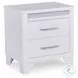 Frostlyn White 2 Drawer Nightstand