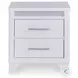 Frostlyn White 2 Drawer Nightstand