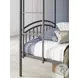 Graymound Gray Twin over Twin Bunk Bed with Ladder