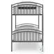 Graymound Gray Twin over Twin Bunk Bed with Ladder