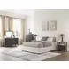 Whittgate Beige Performance Fabric Queen Upholstered Panel Bed