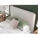Whittgate Beige Performance Fabric Queen Upholstered Panel Bed