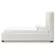Whittgate Beige Performance Fabric Queen Upholstered Panel Bed