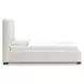 Whittgate Beige Performance Fabric Queen Upholstered Panel Bed