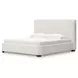 Whittgate Beige Performance Fabric King Upholstered Panel Bed