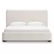 Whittgate Beige Performance Fabric King Upholstered Panel Bed