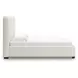 Whittgate Beige Performance Fabric King Upholstered Panel Bed