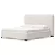 Whittgate Beige Performance Fabric California King Upholstered Panel Bed