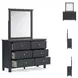 Landocken Brown And Blue Dresser with Mirror