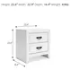 Binterglen White Nightstand