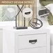 Binterglen White Nightstand
