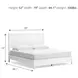 Binterglen White King Panel Bed