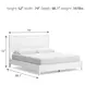 Binterglen White California King Panel Bed