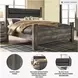 Wynnlow Gray King Upholstered Poster Bed