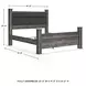 Wynnlow Gray King Upholstered Poster Bed