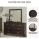 Covetown Dark Brown Dresser and Mirror