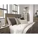 Trinell Warm Rustic Plank Queen Panel Headboard
