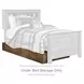 Trinell Brown Full Bookcase Storage Bed with Nailhead Trim