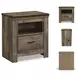 Trinell Brown One Drawer Nightstand