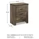 Trinell Brown Two Drawer Nightstand