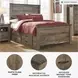 Trinell Brown Full Panel Bed With 2 Storage Drawers