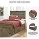 Trinell Brown Full Panel Bed With 2 Storage Drawers