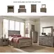 Trinell Brown Full Panel Bed With 2 Storage Drawers