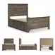 Trinell Brown Full Panel Bed With 2 Storage Drawers