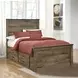 Trinell Brown Full Panel Bed With 2 Storage Drawers