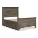 Trinell Brown Full Panel Bed With 2 Storage Drawers