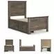 Trinell Brown Twin Panel Bed With 2 Storage Drawers