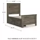 Trinell Brown Twin Panel Bed With 2 Storage Drawers