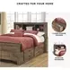 Trinell Brown Full Bookcase Bed With 2 Storage Drawers