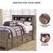Trinell Brown Twin Bookcase Bed With 2 Storage Drawers
