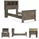 Trinell Brown Twin Bookcase Bed