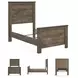 Trinell Brown Twin Panel Bed