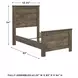 Trinell Brown Twin Panel Bed