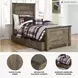 Trinell Brown Twin Panel Bed With 1 Large Storage Drawer