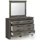 Frandern Gray Dresser with Mirror