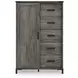 Frandern Black and Gray Youth Panel Bedroom Set