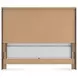 Frandern Black and Gray Queen Panel Bed with Nailhead Trim