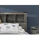 Frandern Rusti Warm Gray Twin Bookcase Headboard