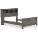 Frandern Gray Queen Bookcase Panel Bed