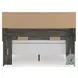Frandern Gray Queen Bookcase Panel Bed