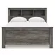 Frandern Gray Queen Bookcase Panel Bed