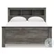 Frandern Gray Queen Bookcase Panel Bed