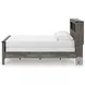 Frandern Gray Queen Bookcase Panel Bed