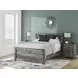 Frandern Rusti Warm Gray Queen Bookcase Headboard