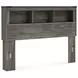Frandern Rusti Warm Gray Queen Bookcase Headboard